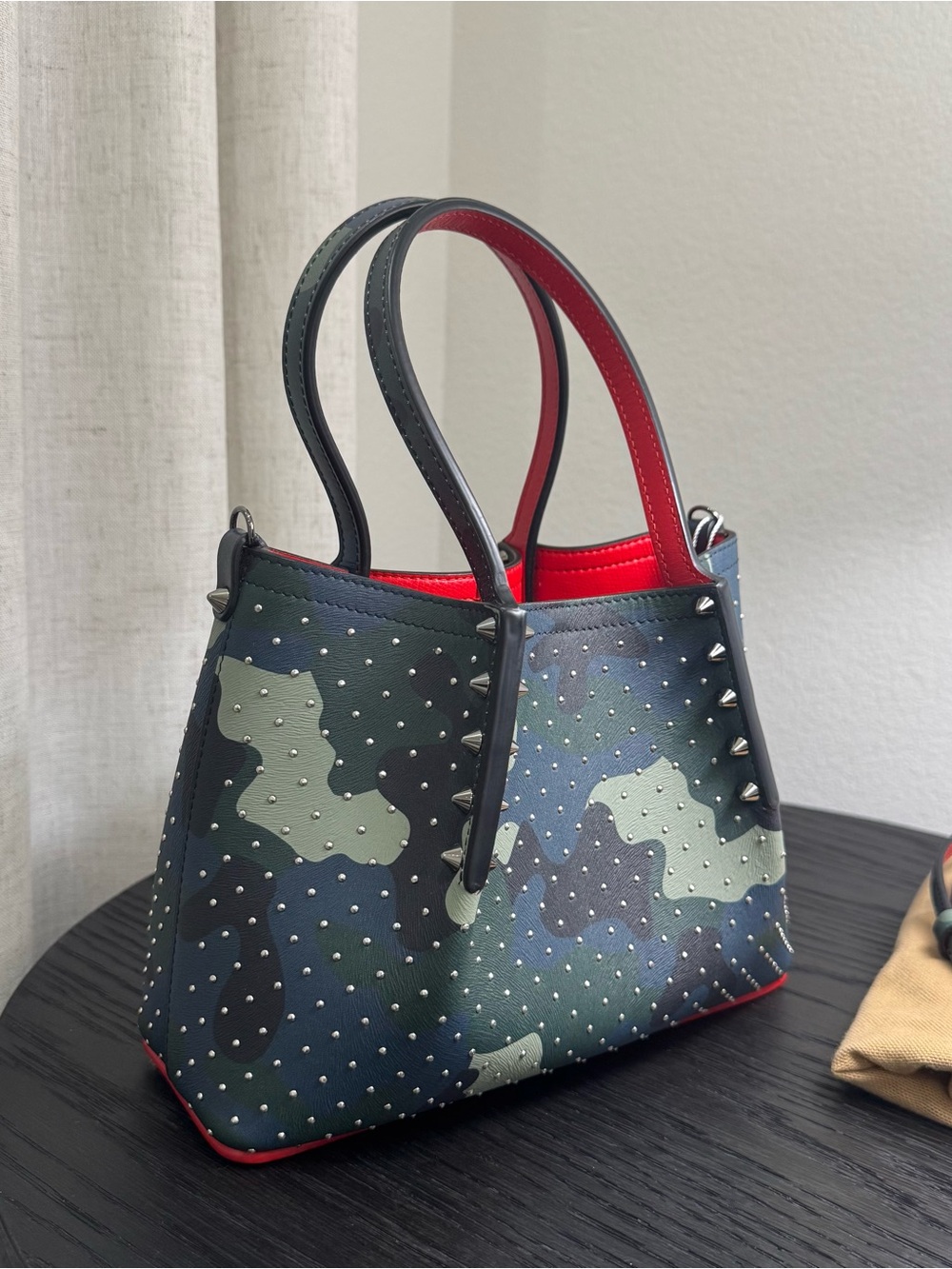Christian Louboutin Cabarock Camo Stud Tote Bag - Picture 2 of 8